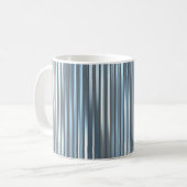 Schöner, abstrakter, blauer Hintergrund mit l Kaffeetasse (Vorderseite Links)