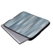 Schöner, abstrakter, blauer Hintergrund mit l Laptopschutzhülle (Vorne Knopf)