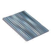 Schöner, abstrakter, blauer Hintergrund mit l Notizblock (Rechte Seite)