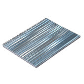 Schöner, abstrakter, blauer Hintergrund mit l Notizblock (Linke Seite)