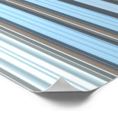 Schöner, abstrakter, blauer Hintergrund mit l Poster (Ecke)