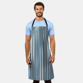 Schöner, abstrakter, blauer Hintergrund mit l Schürze (Getragen)