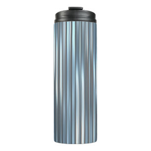 Schöner, abstrakter, blauer Hintergrund mit l Thermosbecher