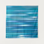 Schöner, abstrakter, blauer Hintergrund mit l Wandteppich (Vorderseite (Horizontal))