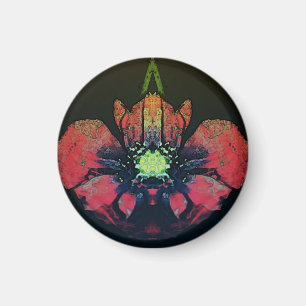 Schöner abstrakter Blumenmagnet Magnet
