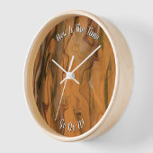 Schöner Abstrakter brauner Marmor flüssig Uhr (Winkel)