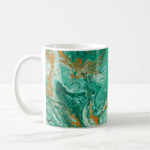 Schöner abstrakter Hintergrund. Golden und dunkel Kaffeetasse