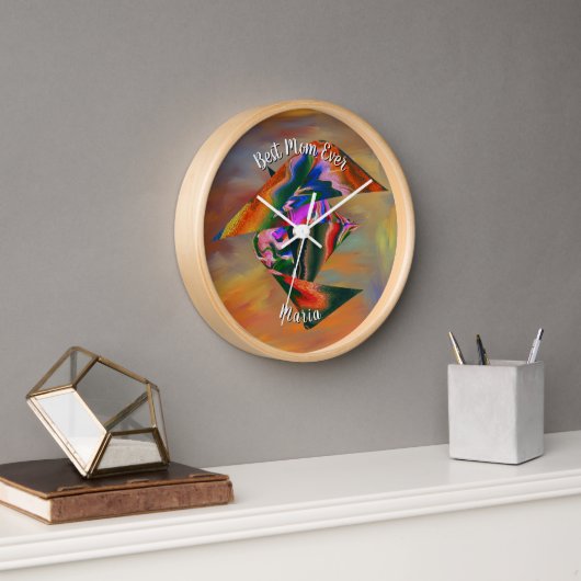 Schöner Abstrakter Marmor flüssig Uhr (Büro)