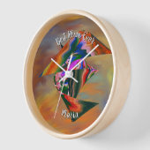 Schöner Abstrakter Marmor flüssig Uhr (Winkel)