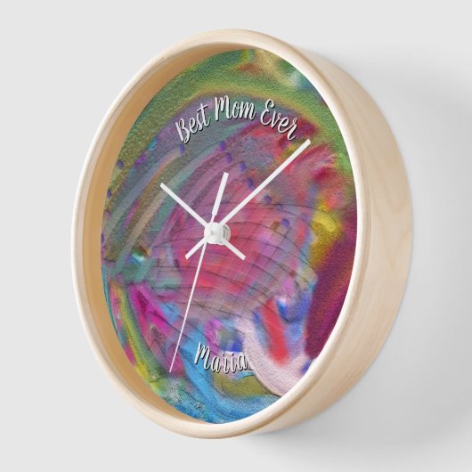 Schöner Abstrakter Marmor flüssig Uhr (Winkel)