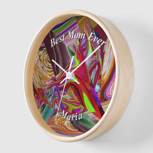 Schöner Abstrakter Marmor flüssig Uhr (Winkel)