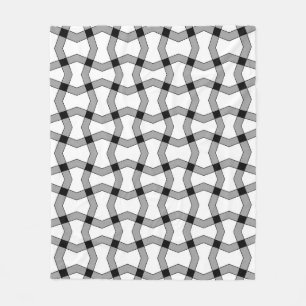 Schöner abstrakter Zierhintergrund, schwarz, g Fleecedecke
