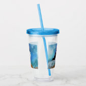 Schöner Acrylic Tumbler Atlantic Puffin Bird Acryltrinkbecher (Links)