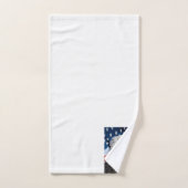 Schöner Adlerkopf und eine amerikanische Flagge 1 Badhandtuch Set (Handtuch)