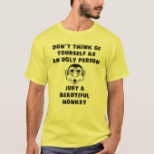 Schöner Affe Funny T - Shirt Spaß (Vorderseite)