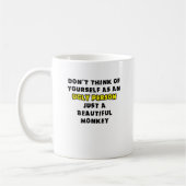 Schöner Affe-lustiger Tassen-Spaß Kaffeetasse (Links)