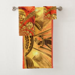 Schöner Afrikaner Badhandtuch Set