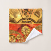 Schöner Afrikaner Badhandtuch Set (Waschlappen)