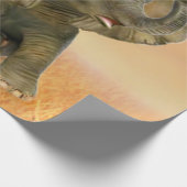 Schöner afrikanischer Baby-Elefant Geschenkpapier (Ecke)