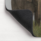 Schöner afrikanischer Bush-Elephant Mousepad (Ecke)