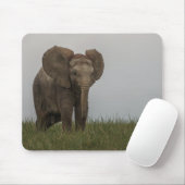 Schöner afrikanischer Bush-Elephant Mousepad (Mit Mouse)