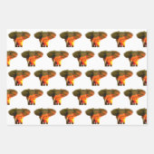 Schöner afrikanischer Elefant im Serengeti Sunset Geschenkpapier Set (Vorderseite)