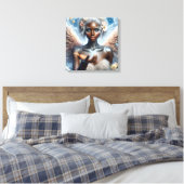Schöner afroamerikanischer Angel Ethereal Leinwanddruck (Insitu (Schlafzimmer))