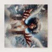 Schöner afroamerikanischer Angel Ethereal Puzzle (Horizontal)