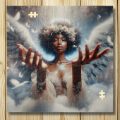 Schöner afroamerikanischer Angel Ethereal Puzzle