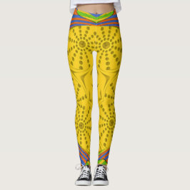 schöner ägyptischer Mehrfarben-Design symmetrische Leggings