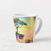 Schöner Akazienbaum Afrikas Milchtasse (Rechte Ecke)