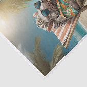 Schöner Alfredo an der Côte d'Azur, Beachy Armadil Seidenpapier (Ausschnitt)