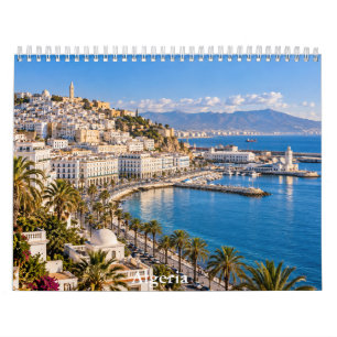 Schöner Algerien-Kalender mit landschaftlichen Mot Kalender