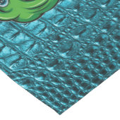 Schöner Alligator bearbeitetes Leder Kurzer Tischläufer (Ecke)