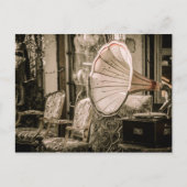 Schöner alter Stil Antique Phonograph Postkarte (Vorderseite)