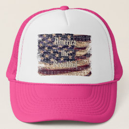 Schöner Amerika-WP Patriotic Hat Truckerkappe