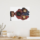 Schöner Amerikaner Poster (Küche)