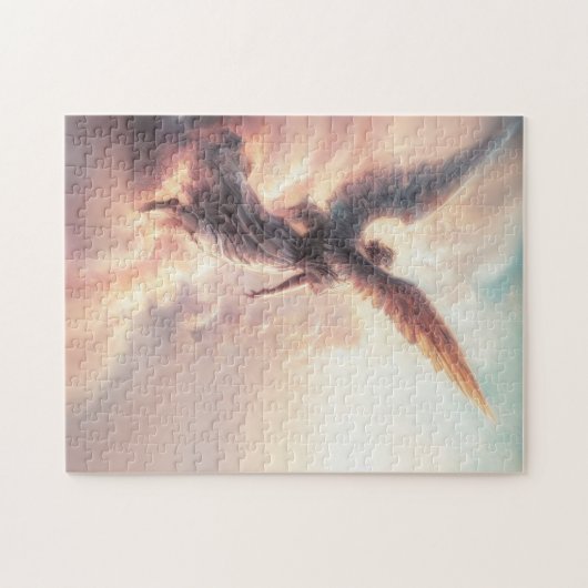 Schöner Angel auf Wolken im Himmel Puzzle (Horizontal)