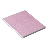 Schöner, angesagter, weicher lila Glitzer-Shirt Notizblock (angewinkelt)