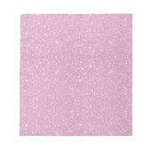 Schöner, angesagter, weicher lila Glitzer-Shirt Notizblock (Vorderseite)