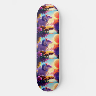 Schöner Animal Sunshine River Skateboard