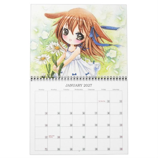 Schöner Animemädchen Kalender 2013 (Jan 2027)