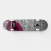 Schöner antiker, rosa Rose Spritzer Skateboard (Horizontal)