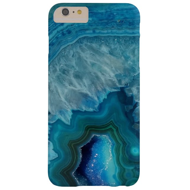 Schöner aquamariner blauer Achat-Stein Case-Mate iPhone Hülle (Rückseite)