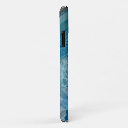 Schöner Aquamariner Blauer Agate Stone Case-Mate iPhone Hülle (Hinten/Rechts)