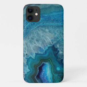 Schöner Aquamariner Blauer Agate Stone Case-Mate iPhone Hülle