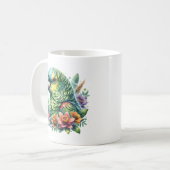 Schöner Aquarell Amazon Parrot Personalisiert Kaffeetasse (Vorderseite Links)