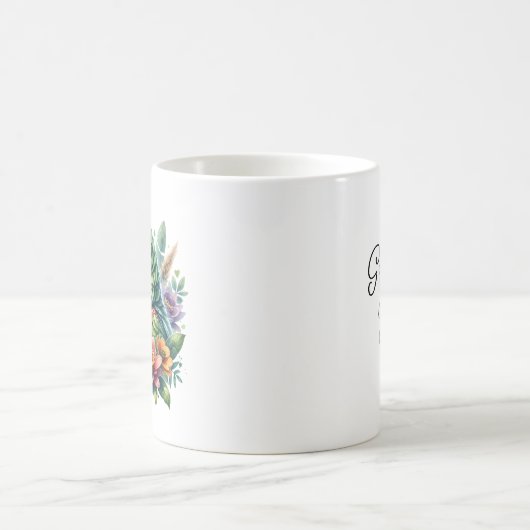 Schöner Aquarell Amazon Parrot Personalisiert Kaffeetasse (Mittel)