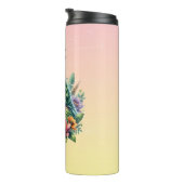 Schöner Aquarell Amazon Parrot Personalisiert Thermosbecher (Nach rechts gedreht)