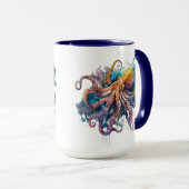 Schöner Aquareller Tasse (VorderseiteRechts)